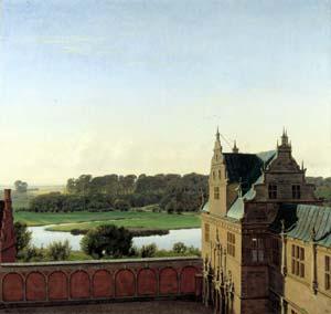 P.C. Skovgaard View from Frederiksborg Castle France oil painting art